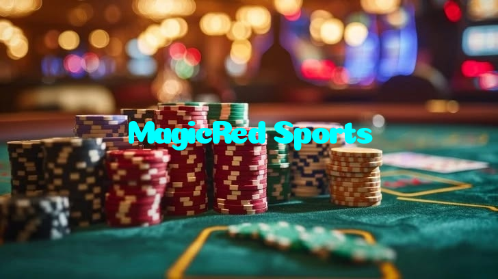 MagicRed Sports casino presented on mobile device in Pakistan with slots and live games