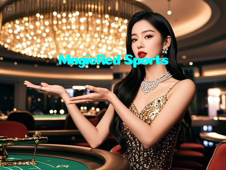 MagicRed Sports casino presented on mobile device in Pakistan with slots and live games